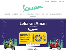 Tablet Screenshot of id.vespa.com